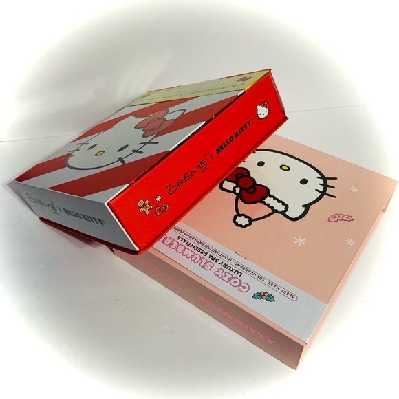 HELLO KITTY COZY SLUMBER + HELLO KITTY HELLO HOLIDAYS - Boxed Spa Gift Set combo - Picture 2 of 13